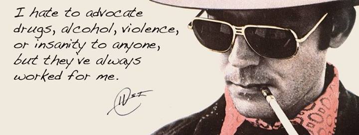 By virtue of my complete inaction, I&#39;m more counter-culture than Hunter S. Thompson!” - top-celeb-quotes-139